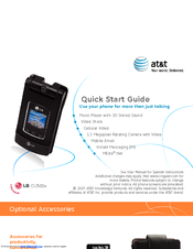 LG CU500v Quick Start Manual