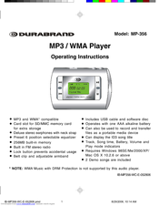 Durabrand MP-356 Operating Instructions Manual