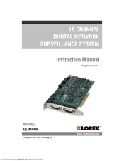 Lorex QLR1660 Instruction Manual