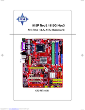 MSI 915P Neo3-F2R User Manual