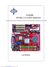 MSI MS-7062 User Manual