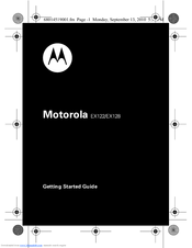 Motorola EX128 Getting Started Manual