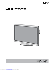 NEC Multeos M40-AVT User Manual