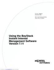 Nortel BayStack 100 Series Using Manual