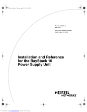 Nortel Nortel 10 Installation And Reference Manual