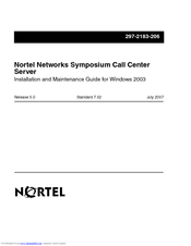 Nortel Call Center Telephone Installation And Maintenance Manual