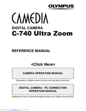 Olympus CAMEDIA C-740 Ultra Zoom Reference Manual