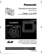 Panasonic DMCLS1PP - DIGITAL STILL CAMERA Operating Instructions Manual