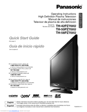 Panasonic Viera TH-58PZ700 Manual De Instrucciones