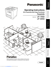 Panasonic UF-6950 - Panafax - Multifunction Facsimile Manual