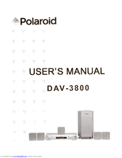 Polaroid DAV-3800 User Manual