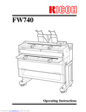 Ricoh FW770 Operating Instructions Manual
