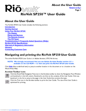 Sonic Blue RioVolt SP-250 User Manual
