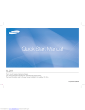Samsung SL201 - Digital Camera - Compact Quick Start Manual