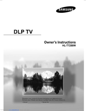 Samsung HL-T7288W Owner's Instructions Manual