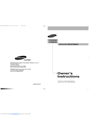 Samsung LN20S51B Owner's Instructions Manual