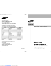Samsung LN23R71W Owner's Instructions Manual