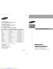 Samsung LN40R71BD Owner's Instructions Manual