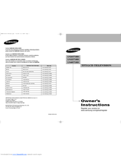 Samsung LN32T71BD Owner's Instructions Manual