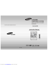 Samsung MAX-DJ750 Instruction Manual