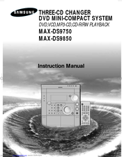 Samsung MAX-DS9750 Instruction Manual
