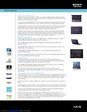 Sony VAIO VPCF13JFX/B Specifications