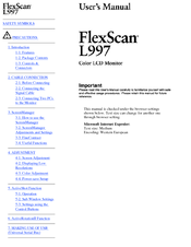 EIZO FLEXSCAN L997 - Manual
