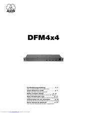 AKG DFM 4X4 Quick Reference Manual