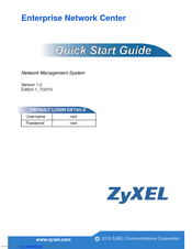 ZyXEL Communications ENTERPRISE NETWORK CENTER Quick Start Manual
