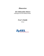 ZyXEL Communications DIMENSION ES-1016A User Manual