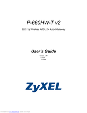 ZyXEL Communications P-660HW-T1 V2 User Manual