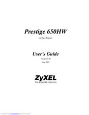 ZyXEL Communications P650HW User Manual