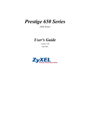 ZyXEL Communications Prestige 650R-E7 User Manual