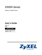 ZyXEL Communications X550N -  V3.60 User Manual