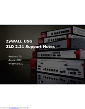 ZyXEL Communications ZYWALL USG ZLD 2.21 Support Notes