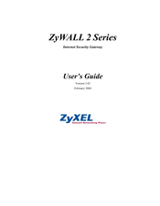 ZyXEL Communications ZyXEL ZyWALL 2WE User Manual