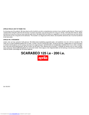 APRILIA SCARABEO 200 IE - 2010 Manual