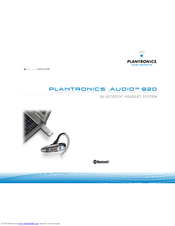 PLANTRONICS .AUDIO920 User Manual