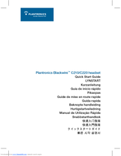 PLANTRONICS BLACKWIRE C210-220 - QUICK START GUIDES Quick Start Manual