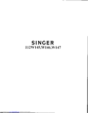 SINGER 112W145 Instructions For Using And Adjusting