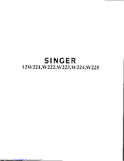 SINGER 12W225 Parts List
