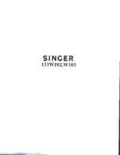 SINGER 133W103 Instructions For Using And Adjusting