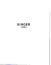 SINGER 138K1 Instructions For Using Manual