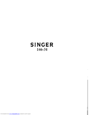 SINGER 146-31 Instructions For Using And Adjusting