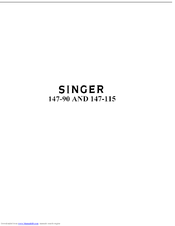 SINGER 147-90 Instructions For Using And Adjusting