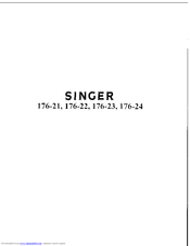 SINGER 176-21 Manual