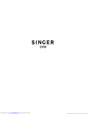 SINGER 19W1 Instructions Manual