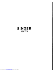 SINGER 400W9 Instructions For Using And Adjusting