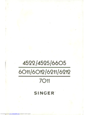 SINGER 6605 Manual