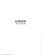 SINGER 71-12 Manual